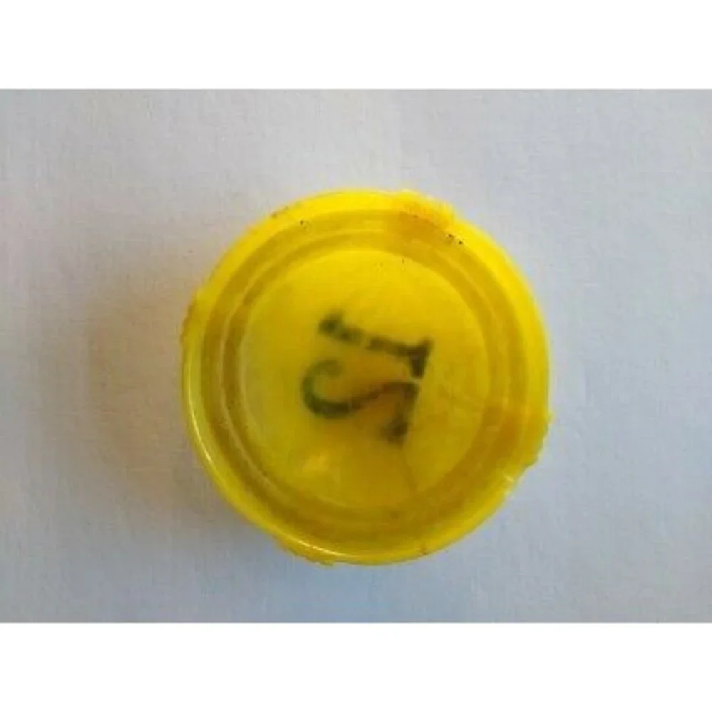 Vintage Pinball Machine Bumper Cap Game Part Original 1950s Yellow Marble # 12